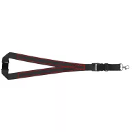   Lanyard cu catarama detasabila, 48x2.5 cm, Everestus, 20SEP1517, Poliester, Negru