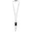 Lanyard cu catarama detasabila, 48x2.5 cm, Everestus, 20SEP1518, Poliester, Alb