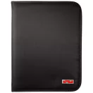 Mapa A4 cu fermoar, deluxe, Everestus, SD, microfibra, negru