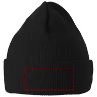   Irwin beanie, Unisex, 1x1 Rib knit of 100% Acrylic, solid black