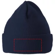 Irwin beanie, Unisex, 1x1 Rib knit of 100% Acrylic, Navy