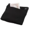 Brisky performance wristband with zippered pocket, Cotton, solid black