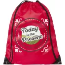 Oriole premium drawstring backpack, 210D Polyester, Red