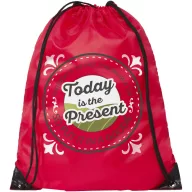 Oriole premium drawstring backpack, 210D Polyester, Red