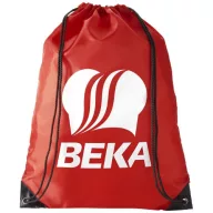 Oriole premium drawstring backpack, 210D Polyester, Red