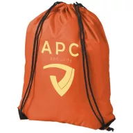 Oriole premium drawstring backpack, 210D Polyester, Orange