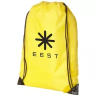 Oriole premium drawstring backpack, 210D Polyester, Yellow
