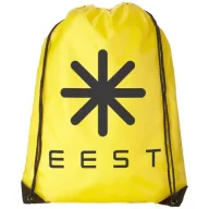 Oriole premium drawstring backpack, 210D Polyester, Yellow