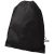 Oriole premium drawstring backpack, 210D Polyester, solid black