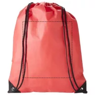   Evergreen non-woven drawstring backpack, Non woven 80 g/m² Polypropylene, Red