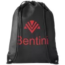 Evergreen non-woven drawstring backpack, Non woven 80 g/m² Polypropylene, solid black
