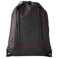   Evergreen non-woven drawstring backpack, Non woven 80 g/m² Polypropylene, solid black
