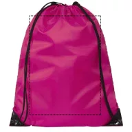 Oriole premium drawstring backpack, 210D Polyester, Magenta