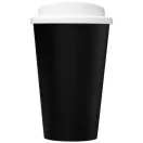 Americano® 350 ml insulated tumbler, PP Plastic, solid black,White