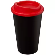   Americano® 350 ml insulated tumbler, PP Plastic, solid black, Red  