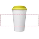Americano® 350 ml insulated tumbler, PP Plastic, White,Lime green