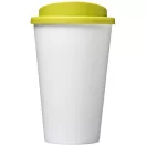 Americano® 350 ml insulated tumbler, PP Plastic, White,Lime green