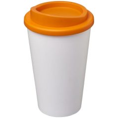   Americano® 350 ml insulated tumbler, PP Plastic, White,Orange  