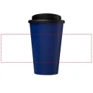 Americano® 350 ml insulated tumbler, PP Plastic, Blue, solid black