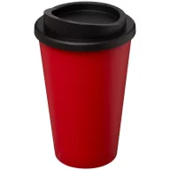  Americano® 350 ml insulated tumbler, PP Plastic, Red, solid black