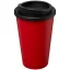 Americano® 350 ml insulated tumbler, PP Plastic, Red, solid black