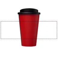   Americano® 350 ml insulated tumbler, PP Plastic, Red, solid black