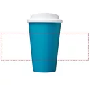Americano® 350 ml insulated tumbler, PP Plastic, aqua blue,White