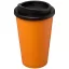 Americano® 350 ml insulated tumbler, PP Plastic, Orange, solid black