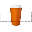 Americano® 350 ml insulated tumbler, PP Plastic, Orange,White