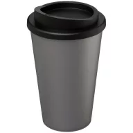   Americano® 350 ml insulated tumbler, PP Plastic, Silver, solid black