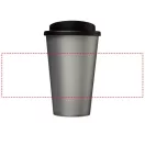 Americano® 350 ml insulated tumbler, PP Plastic, Silver, solid black