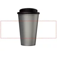   Americano® 350 ml insulated tumbler, PP Plastic, Silver, solid black