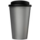 Americano® 350 ml insulated tumbler, PP Plastic, Silver, solid black