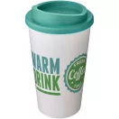 Americano® 350 ml insulated tumbler, PP Plastic, White,Aqua