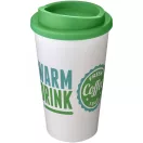 Americano® 350 ml insulated tumbler, PP Plastic, White,Green  