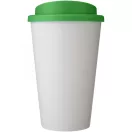 Americano® 350 ml insulated tumbler, PP Plastic, White,Green  