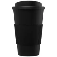   Americano® 350 ml insulated tumbler with grip, PP Plastic, Silicone, solid black
