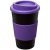 Americano® 350 ml insulated tumbler with grip, PP Plastic, Silicone, solid black,Purple  