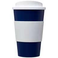   Americano® 350 ml insulated tumbler with grip, PP Plastic, Silicone, Blue,White