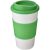 Americano® 350 ml insulated tumbler with grip, PP Plastic, Silicone, White,Green  