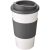 Americano® 350 ml insulated tumbler with grip, PP Plastic, Silicone, White,Grey