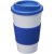 Americano® 350 ml insulated tumbler with grip, PP Plastic, Silicone, White,Mid Blue