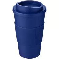   Americano® 350 ml insulated tumbler with grip, PP Plastic, Silicone, Blue