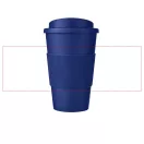 Americano® 350 ml insulated tumbler with grip, PP Plastic, Silicone, Blue