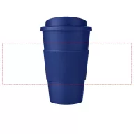   Americano® 350 ml insulated tumbler with grip, PP Plastic, Silicone, Blue