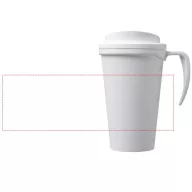 Americano® Grande 350 ml insulated mug, PP Plastic, White