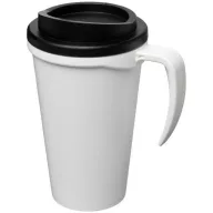   Americano® Grande 350 ml insulated mug, PP Plastic, White, solid black