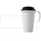 Americano® Grande 350 ml insulated mug, PP Plastic, White, solid black