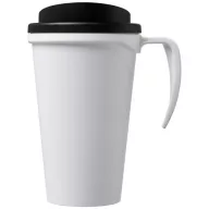   Americano® Grande 350 ml insulated mug, PP Plastic, White, solid black