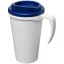 Americano® Grande 350 ml insulated mug, PP Plastic, White, Blue